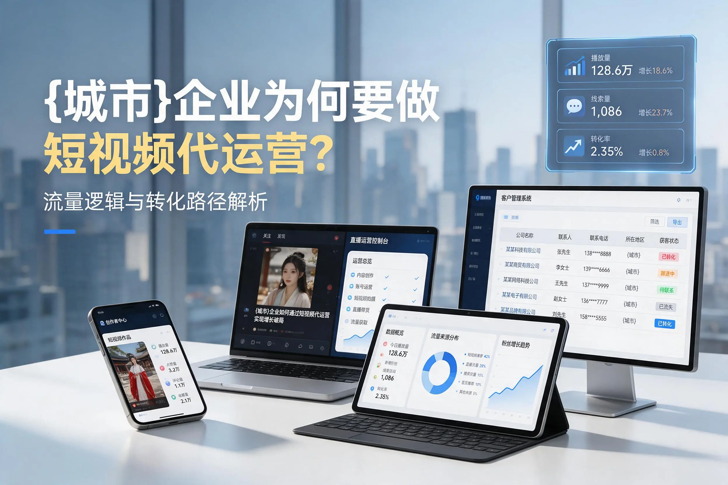 咸宁企业为何要做短视频代运营？流量逻辑与转化路径解析