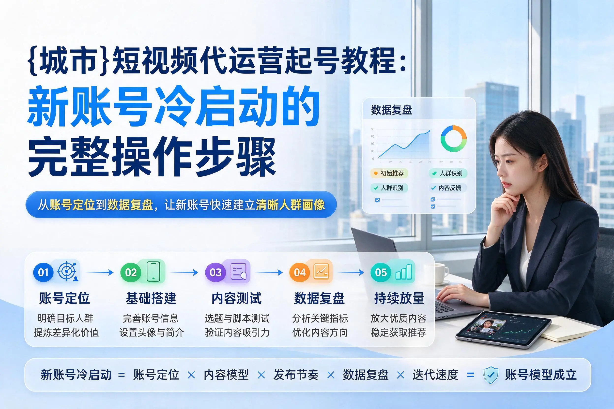 咸宁短视频代运营起号教程:新账号冷启动的完整操作步骤