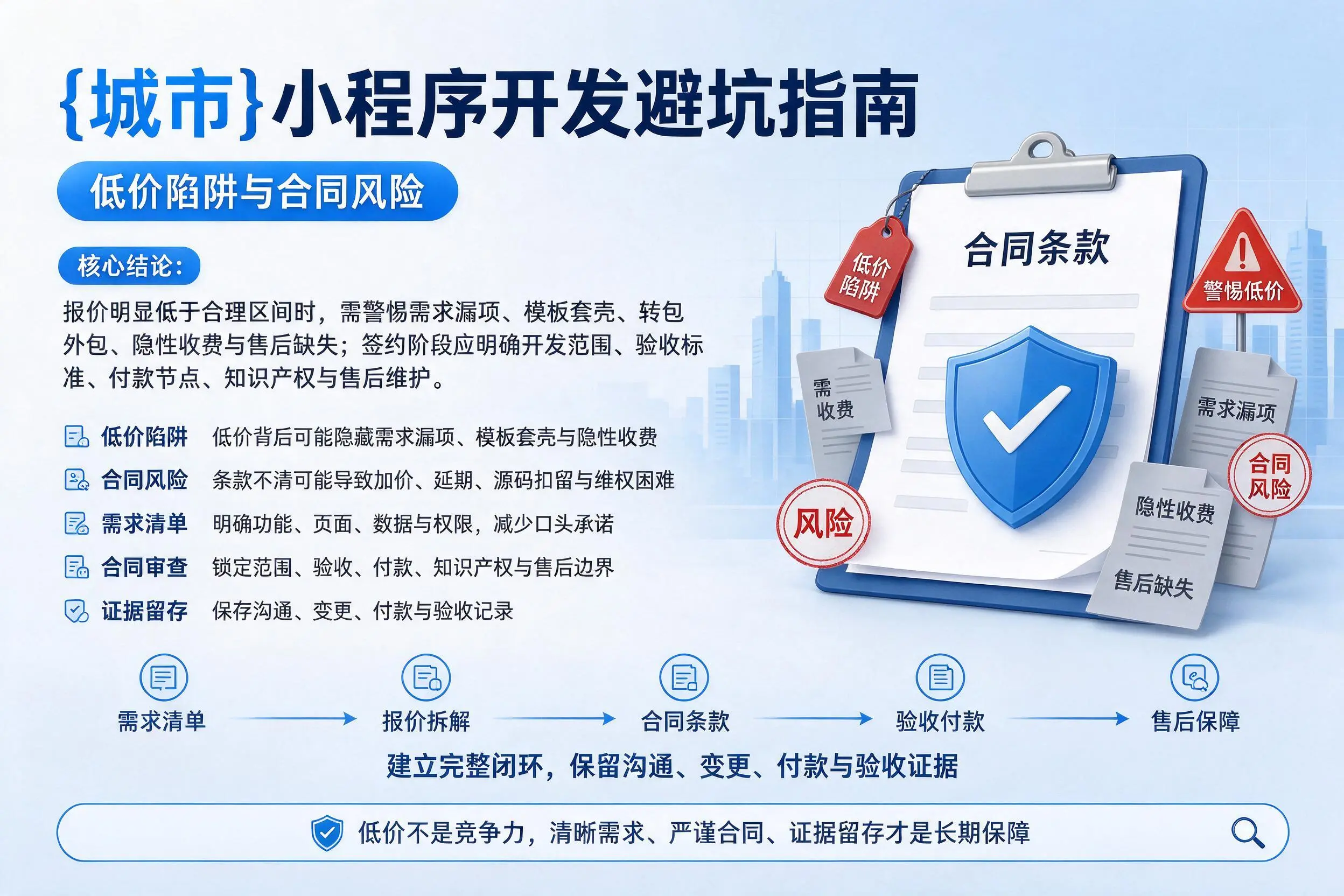 咸宁小程序开发避坑指南:低价陷阱与合同风险
