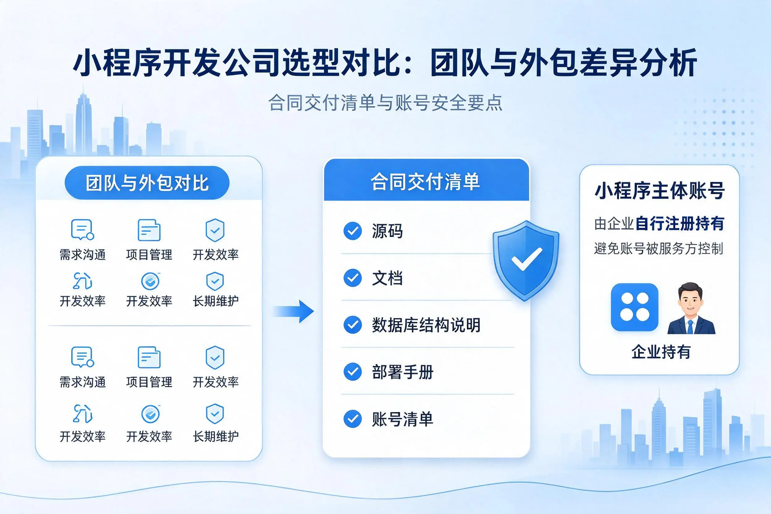 咸宁小程序开发公司选型对比:团队与外包差异分析