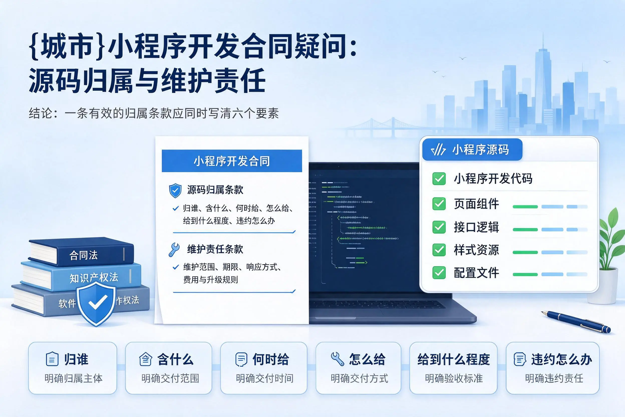 咸宁小程序开发合同疑问:源码归属与维护责任