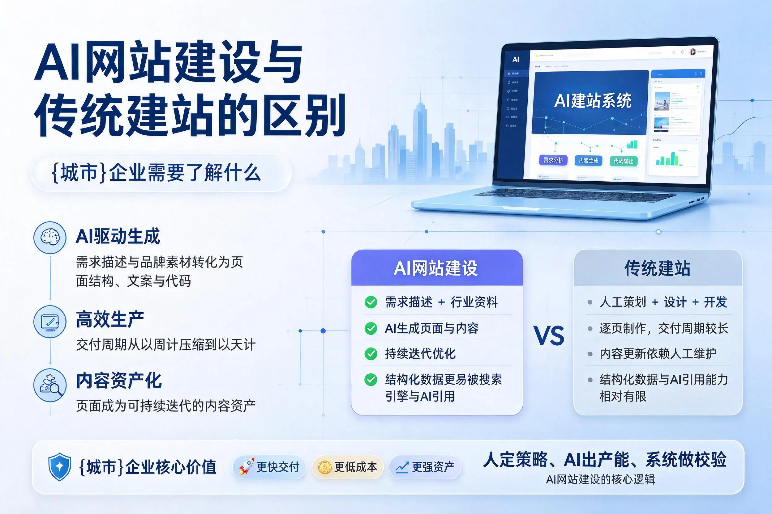 AI网站建设与传统建站的区别,咸宁企业需要了解什么