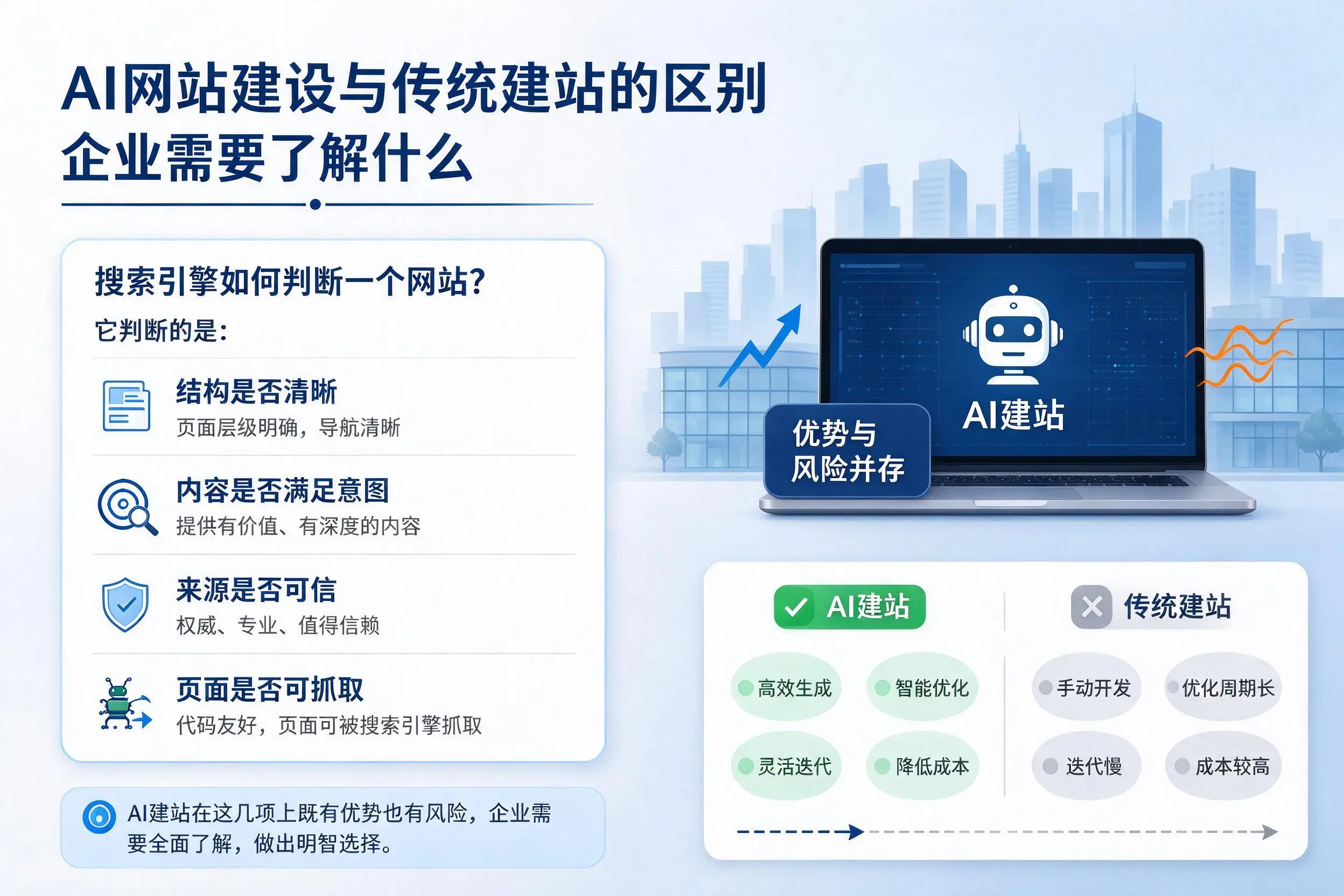 AI网站建设与传统建站的区别,咸宁企业需要了解什么