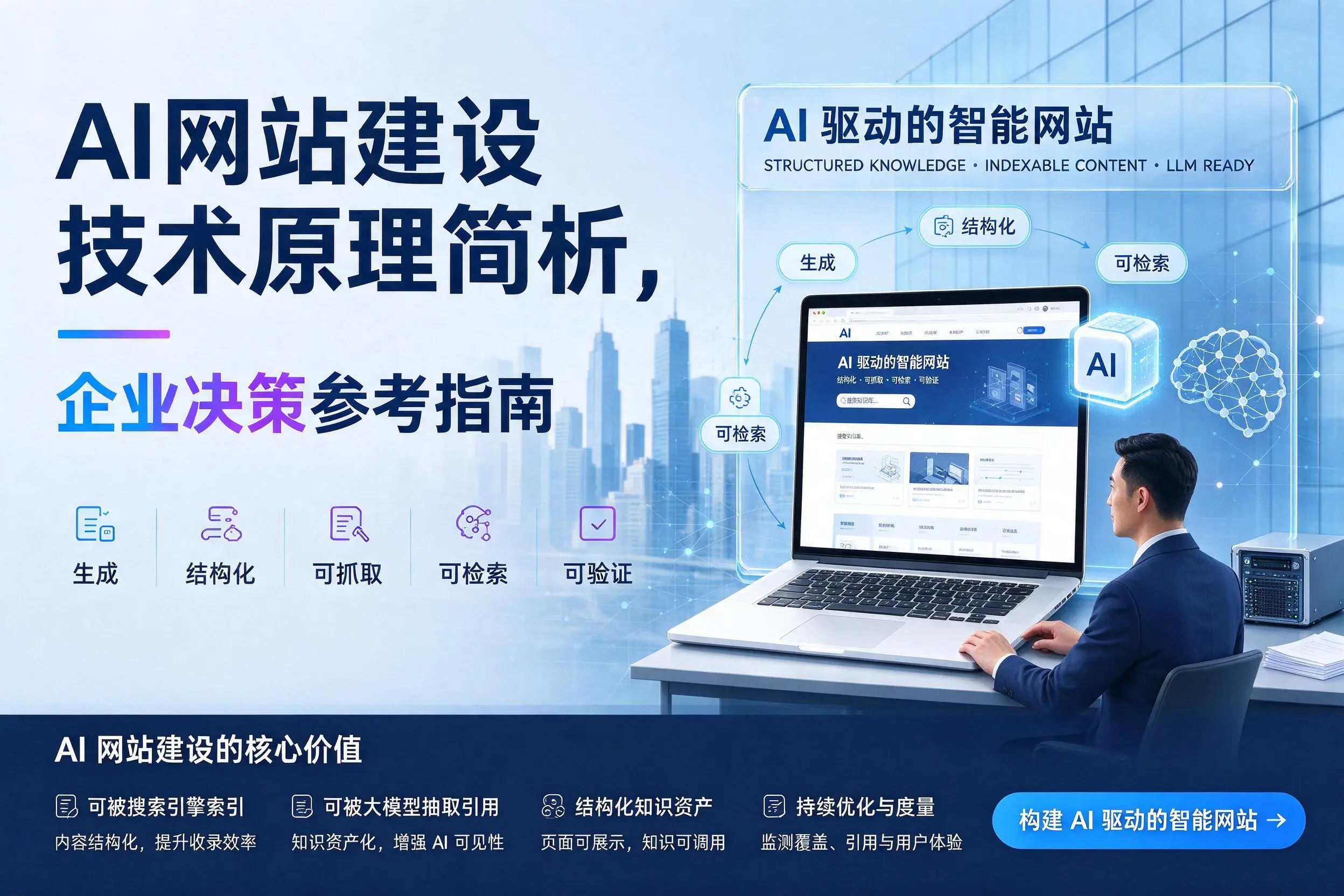 AI网站建设技术原理简析，咸宁企业决策参考指南