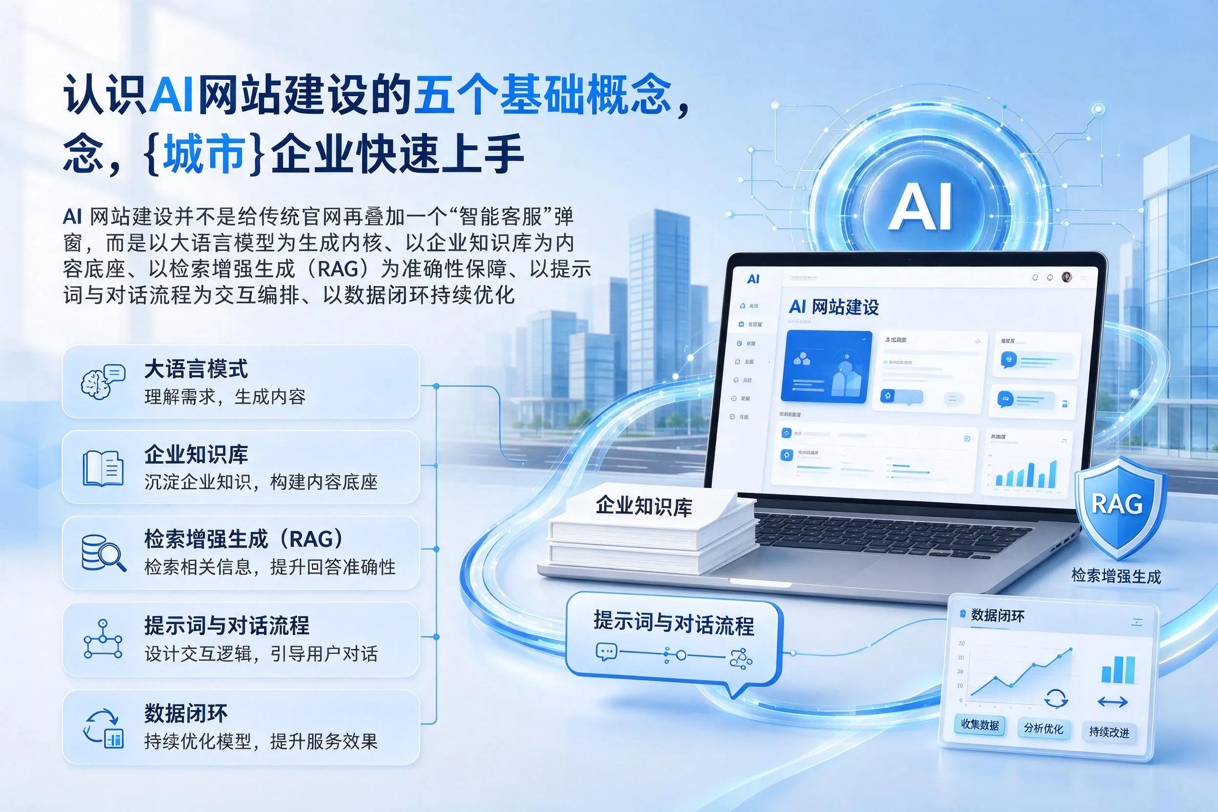 认识AI网站建设的五个基础概念，咸宁企业快速上手