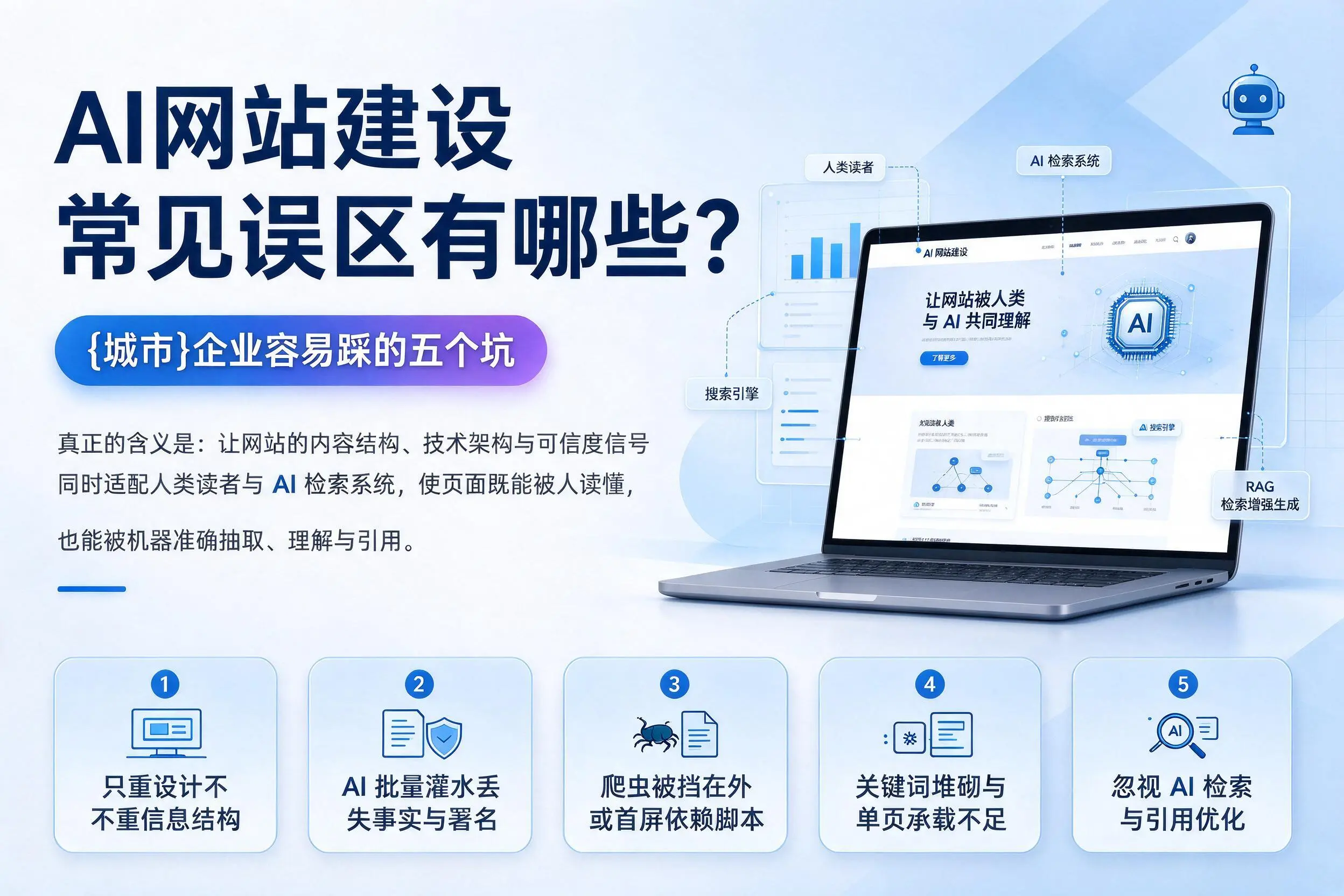 AI网站建设常见误区有哪些?咸宁企业容易踩的五个坑