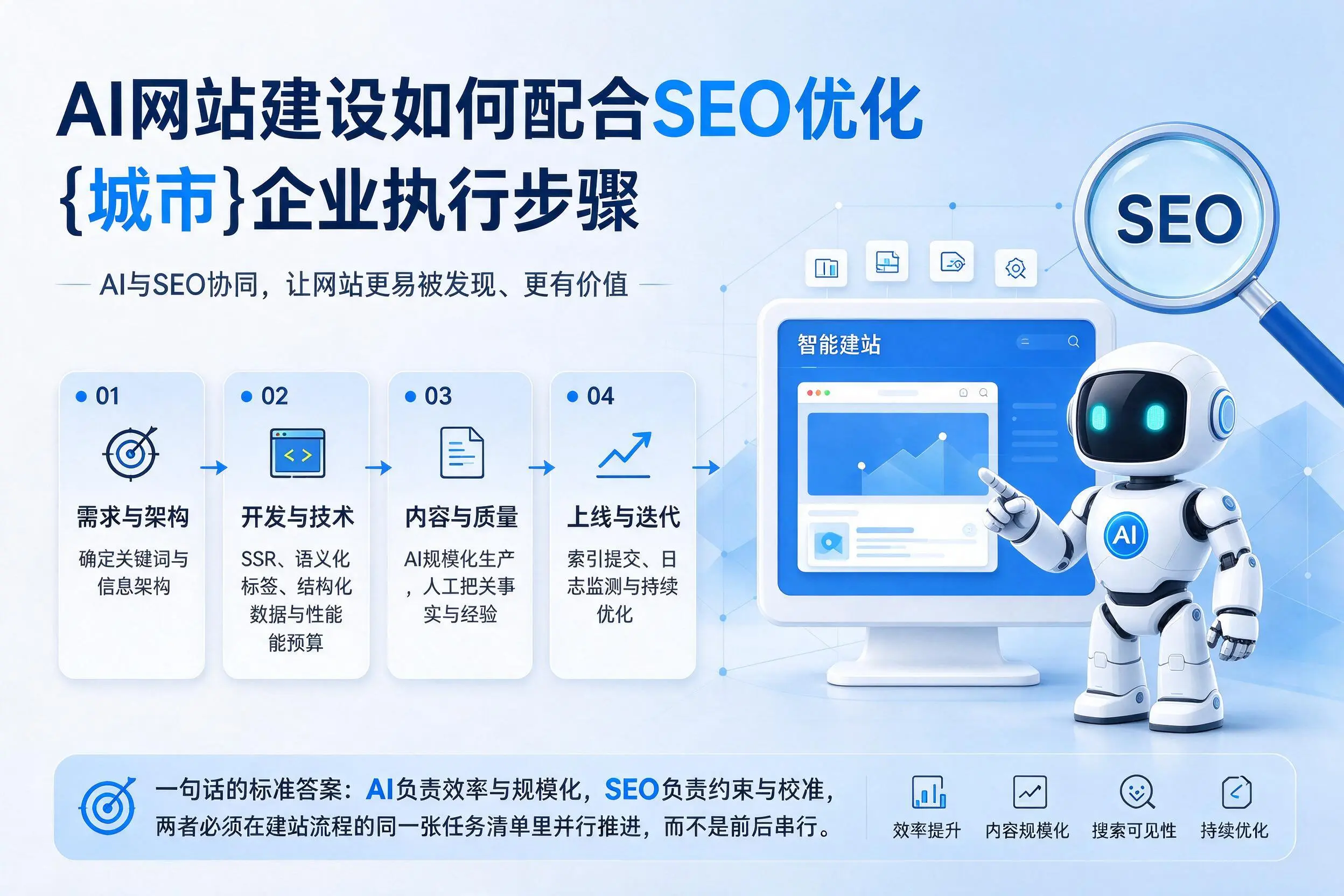AI网站建设如何配合SEO优化，咸宁企业执行步骤