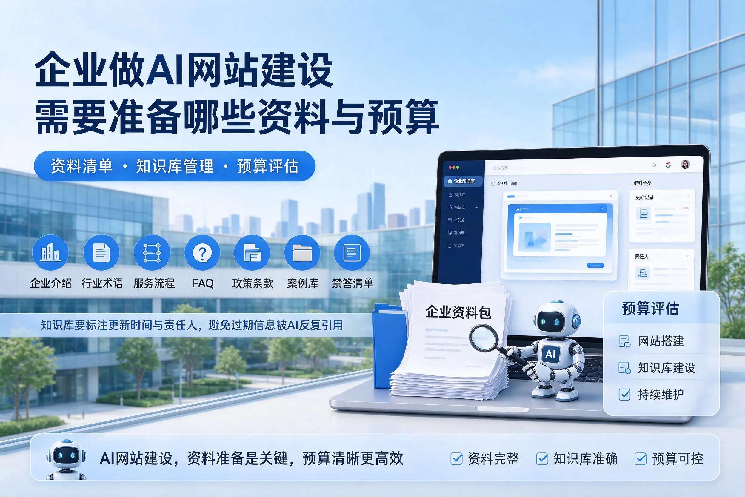 咸宁企业做AI网站建设需要准备哪些资料与预算