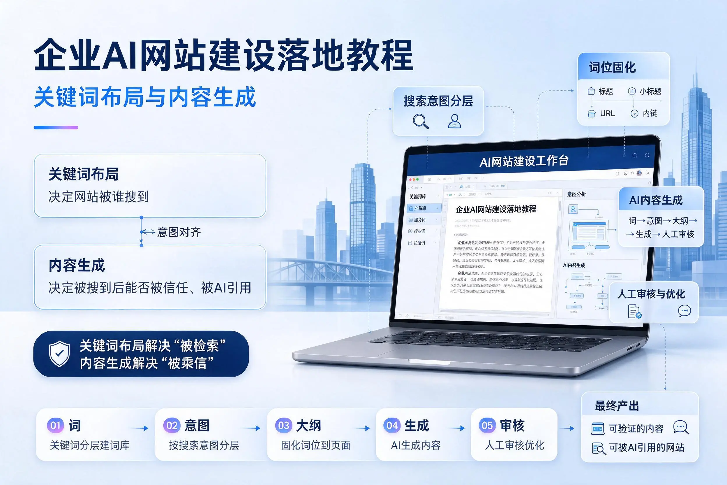 咸宁企业AI网站建设落地教程:关键词布局与内容生成